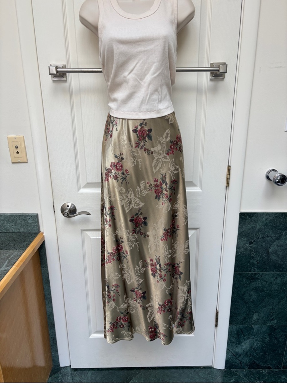 ToTo n Ko Maxi floral satin skirt